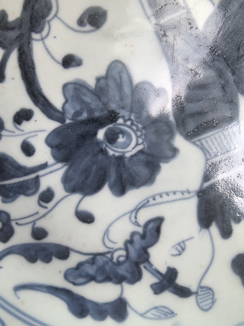 古玩陶瓷青花盤真品鑒賞圖