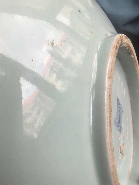 古玩陶瓷青花盤真品鑒賞圖