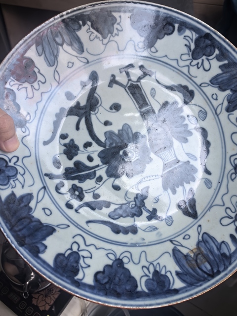 古玩陶瓷青花盤真品鑒賞圖