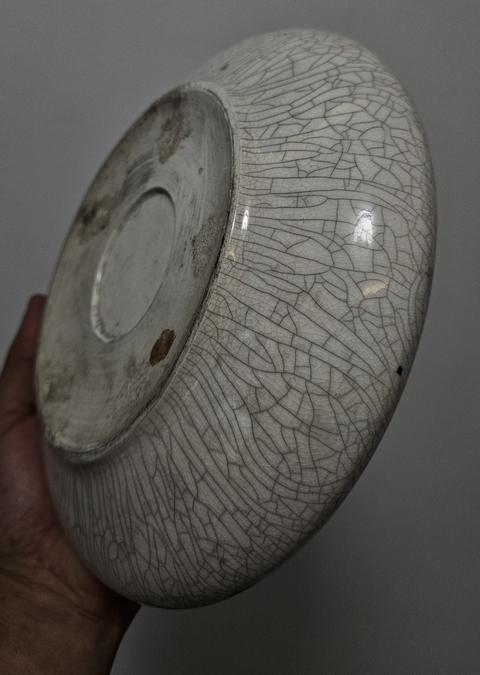 古玩陶瓷 玉璧底哥釉洗真品鑒賞圖
