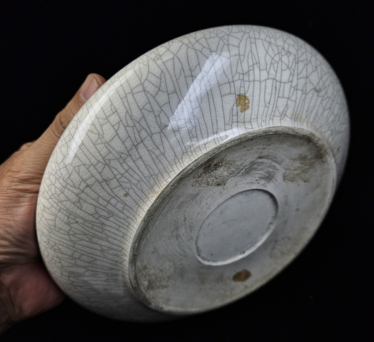 古玩陶瓷 玉璧底哥釉洗真品鑒賞圖