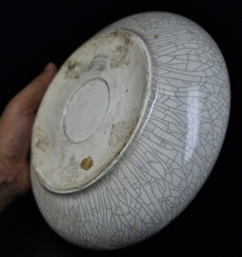 古玩陶瓷 玉璧底哥釉洗真品鑒賞圖