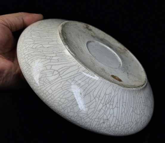 古玩陶瓷 玉璧底哥釉洗真品鑒賞圖