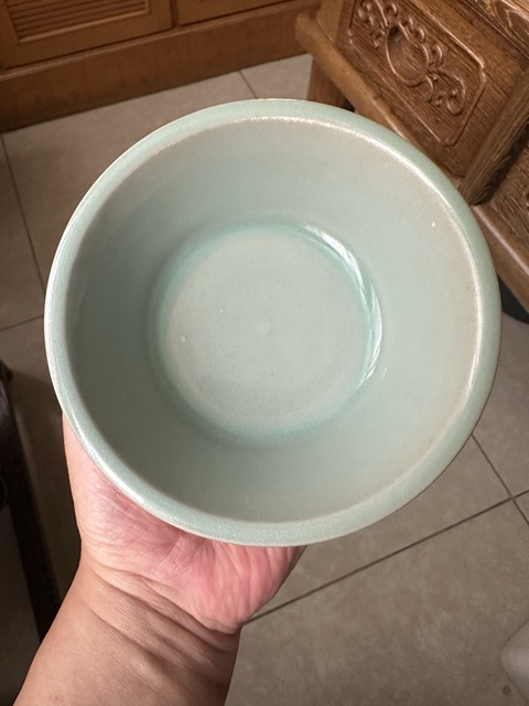 古玩陶瓷龍泉窯圓口洗拍賣,當前價格5800元