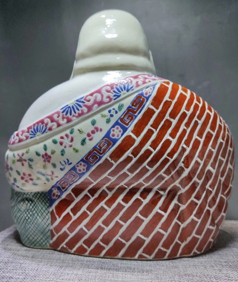 古玩陶瓷彌勒佛塑像真品鑒賞圖