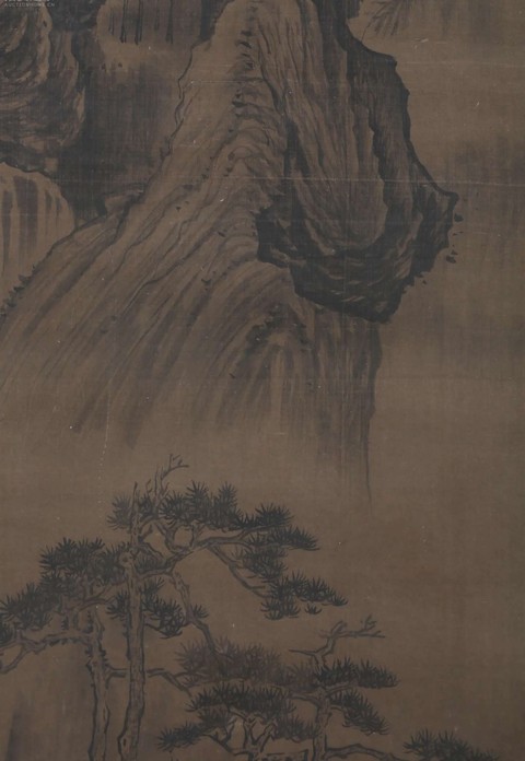 古玩字畫瑞圖款山水真品鑒賞圖