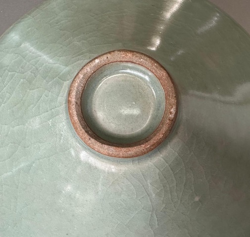 古玩陶瓷龍泉窯斗笠盞真品鑒賞圖