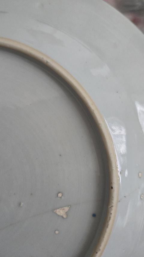 古玩陶瓷雍正粉彩花卉盤真品鑒賞圖