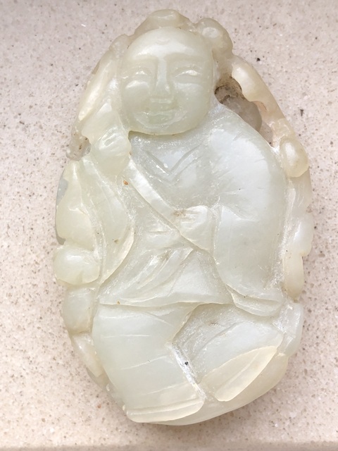 古玩玉器和田玉雕“童子”真品鑒賞圖
