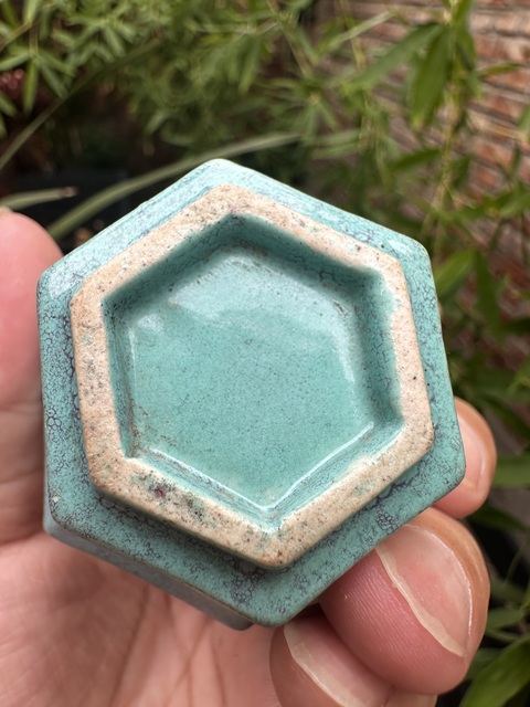 古玩陶瓷爐鈞釉水盂真品鑒賞圖