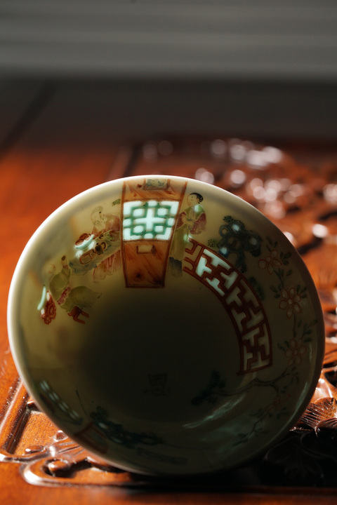 古玩陶瓷粉彩碗（沖）真品鑒賞圖