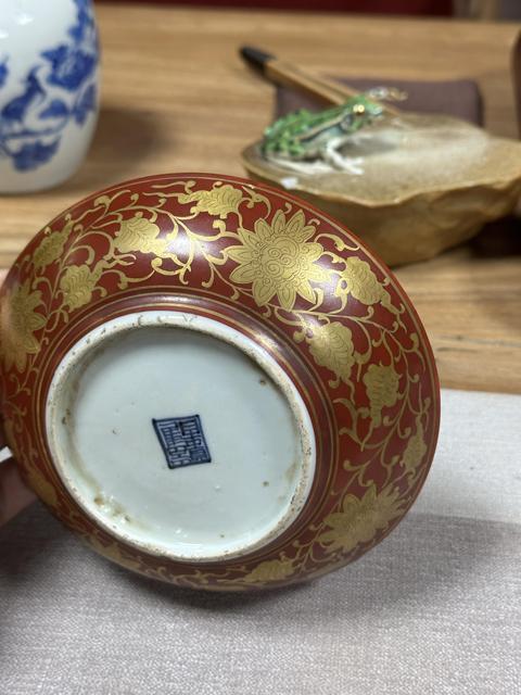 古玩陶瓷龍紋盤真品鑒賞圖