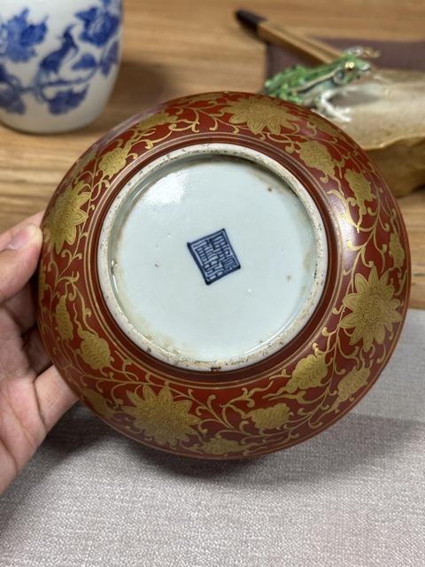 古玩陶瓷龍紋盤真品鑒賞圖