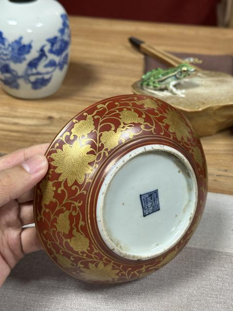 古玩陶瓷龍紋盤真品鑒賞圖