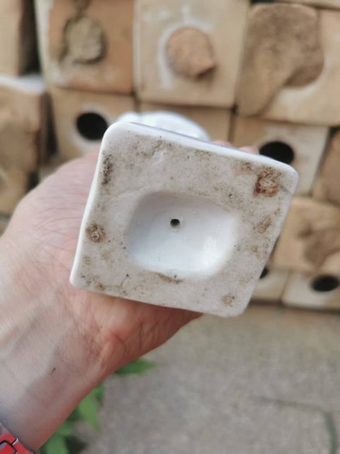 古玩陶瓷毛主席站立瓷塑真品鑒賞圖