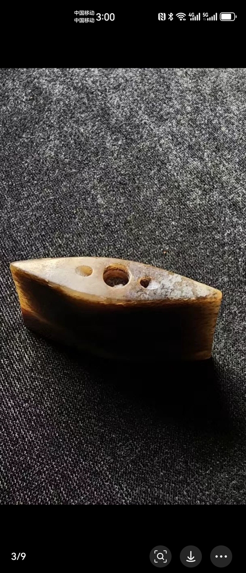 古玩玉器仿古做舊玉劍珌真品鑒賞圖