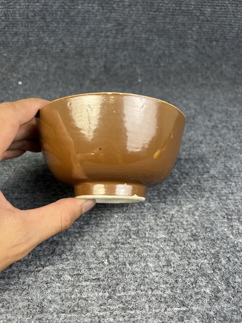 古玩陶瓷紫金釉碗真品鑒賞圖