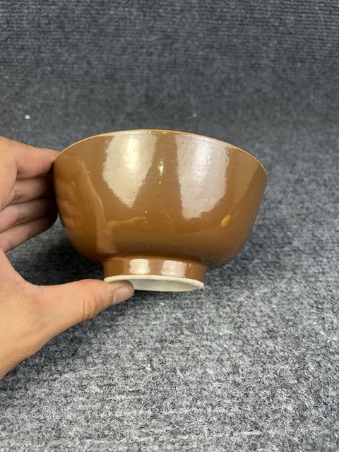 古玩陶瓷紫金釉碗真品鑒賞圖