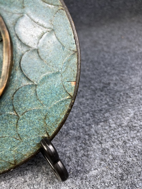 古玩雜項銅胎掐絲琺瑯賞盤真品鑒賞圖