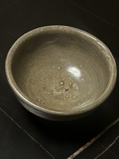 古玩陶瓷青釉杯真品鑒賞圖
