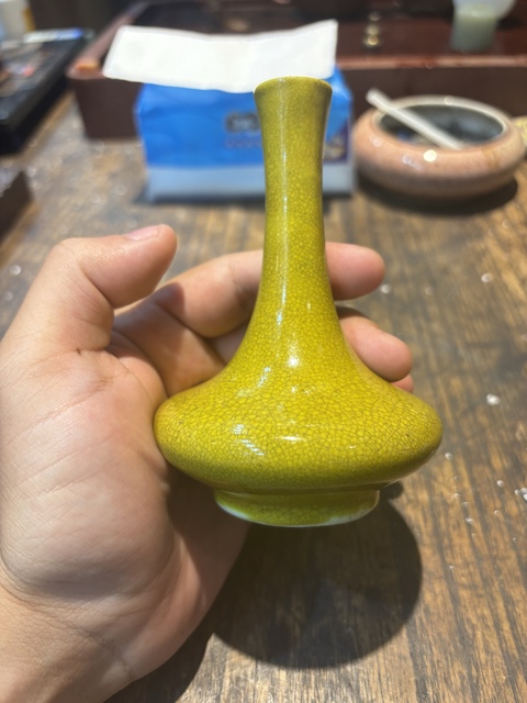 古玩陶瓷荸薺瓶真品鑒賞圖