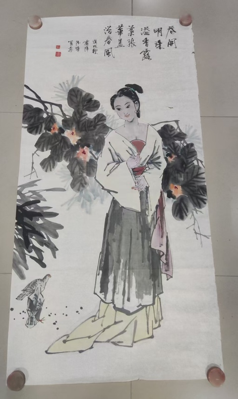 古玩字畫(huà)中美協(xié)會(huì)員河南名家劉德璋 仕女拍賣(mài),當(dāng)前價(jià)格1688元