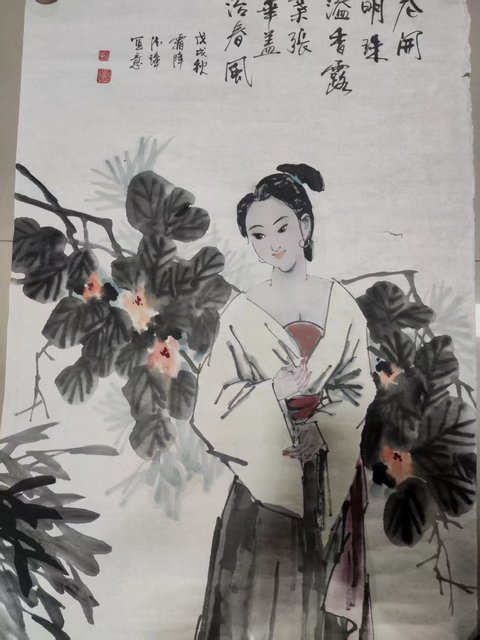 古玩字畫(huà)中美協(xié)會(huì)員河南名家劉德璋 仕女拍賣(mài),當(dāng)前價(jià)格1688元