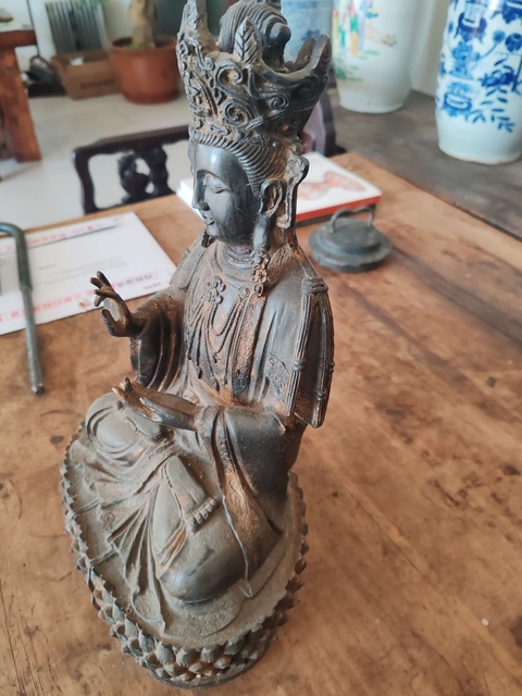 古玩銅器銅佛像真品鑒賞圖