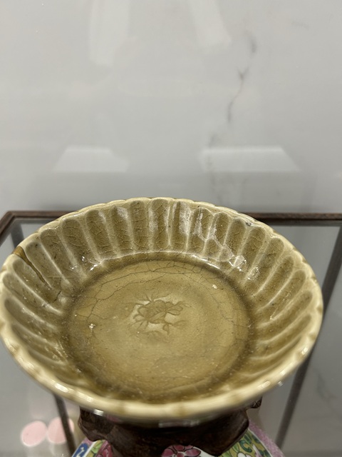 古玩陶瓷龍泉青瓷蔗椴洗真品鑒賞圖