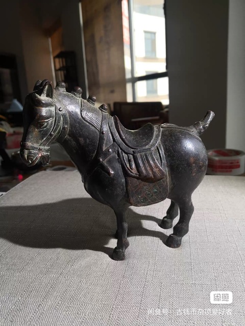 古玩銅器銅馬真品鑒賞圖