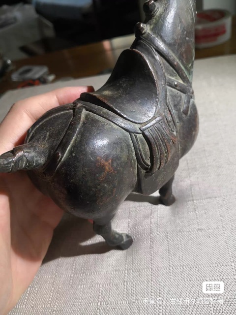 古玩銅器銅馬真品鑒賞圖
