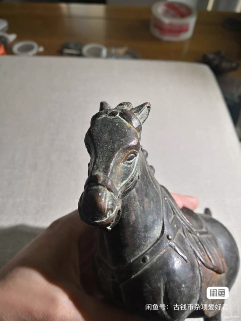古玩銅器銅馬真品鑒賞圖