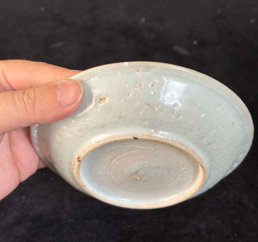 古玩陶瓷麒麟望月青花盤真品鑒賞圖
