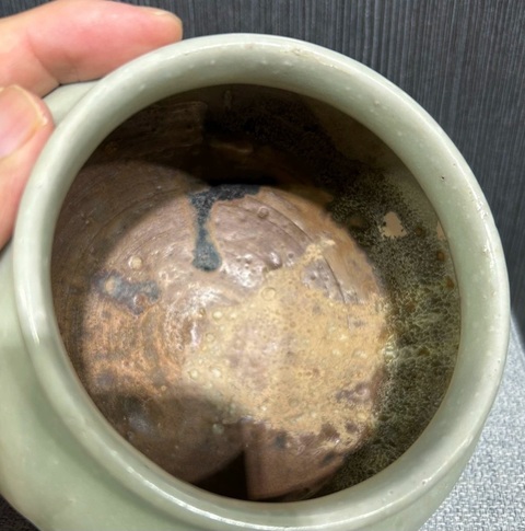 古玩陶瓷耀州窯天青釉瓜棱罐真品鑒賞圖