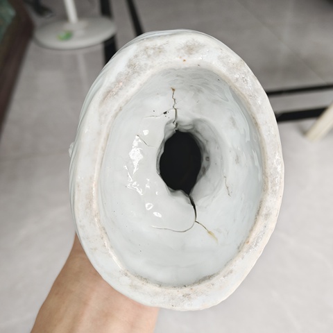 古玩陶瓷德化白瓷觀音菩薩造像真品鑒賞圖