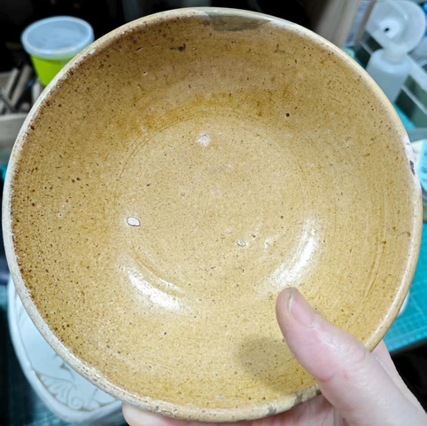 古玩陶瓷鞏縣窯黃釉碗拍賣，當前價格1666元