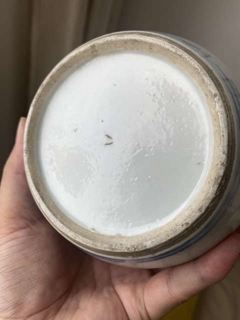 古玩陶瓷青花人物故事罐真品鑒賞圖