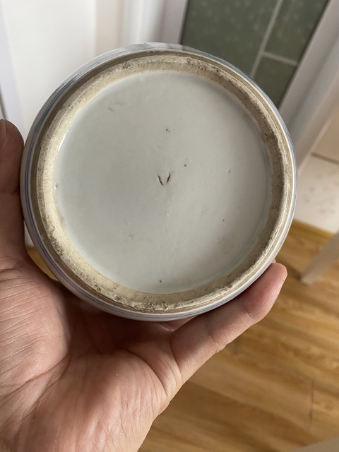 古玩陶瓷青花人物故事罐真品鑒賞圖