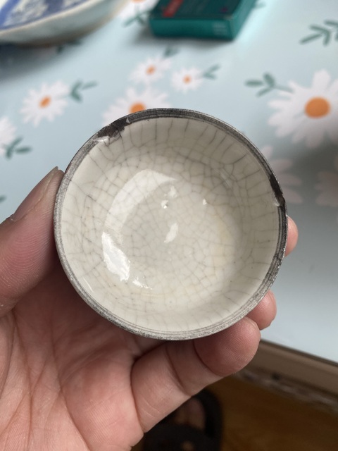 古玩陶瓷民國哥釉五彩罐真品鑒賞圖