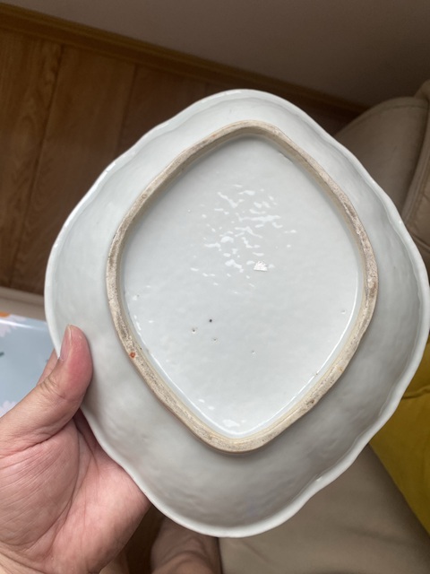 古玩陶瓷青花山水盤真品鑒賞圖