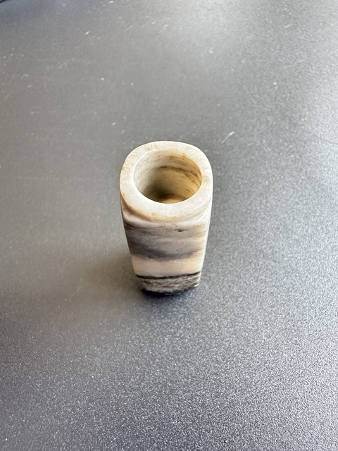 古玩玉器宋元時期琮型勒子真品鑒賞圖