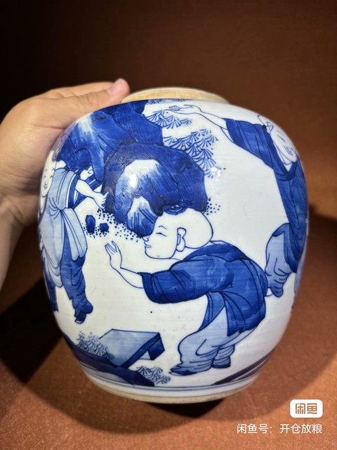 古玩陶瓷青花罐真品鑒賞圖