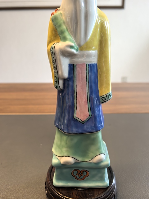 古玩陶瓷粉彩人物造像真品鑒賞圖