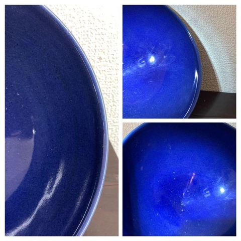 古玩陶瓷藍(lán)釉碗真品鑒賞圖