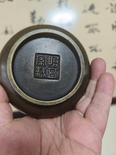 古玩銅器現(xiàn)代工藝品天雞耳簋式爐真品鑒賞圖