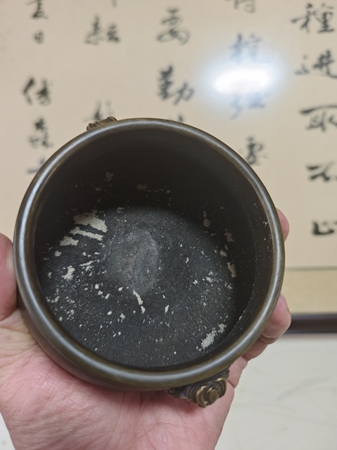 古玩銅器現(xiàn)代工藝品天雞耳簋式爐真品鑒賞圖