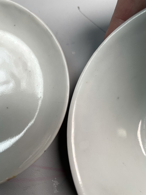 古玩陶瓷特價(jià)放漏 民國解放初·墨地百花三才蓋碗拍賣，當(dāng)前價(jià)格480元