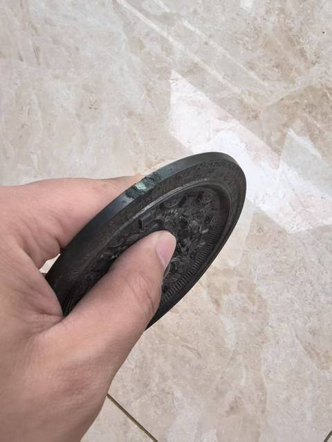 古玩銅器漢代半圓方枚神獸鏡真品鑒賞圖