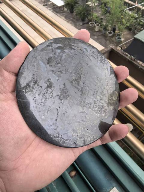 古玩銅器漢代半圓方枚神獸鏡真品鑒賞圖