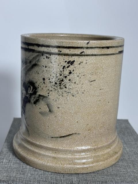 古玩陶瓷龍紋青花筆筒真品鑒賞圖